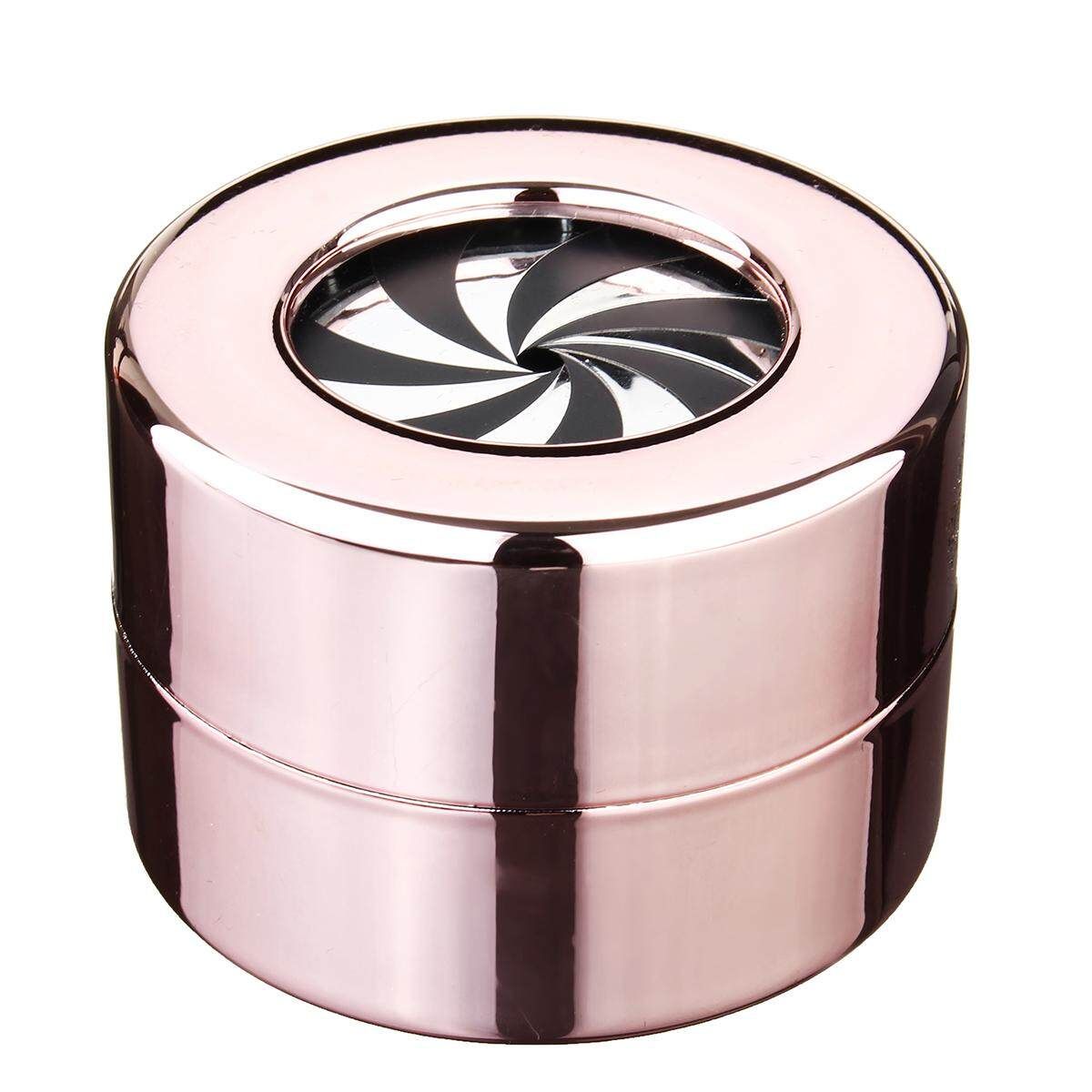 Mirror Plastic 5.6*4cm Revolvable Ring Ring Box Rose Gold Regular