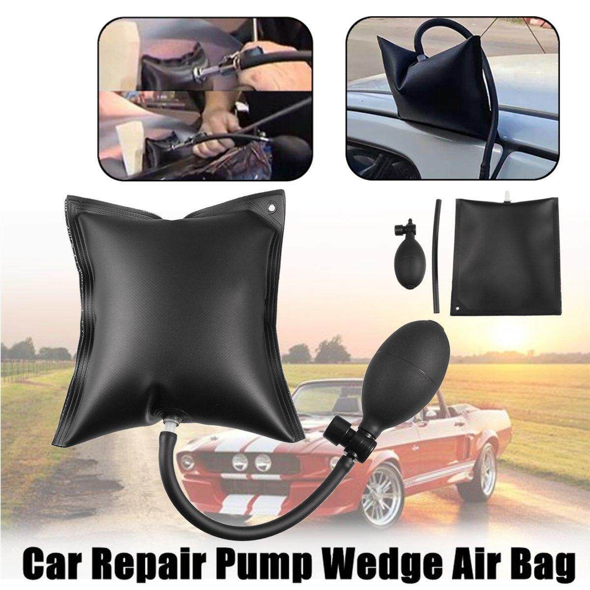 Adjustable Auto Repair Pump Wedge Air Cushion Bag Thickened Car Door (Green) Black (black)