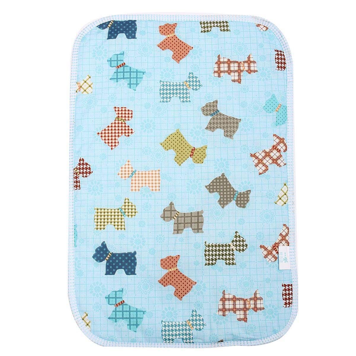 Fashion Cartoon Aborsbent Baby EVA Waterproof Urine Mat Changing Pad Army Green