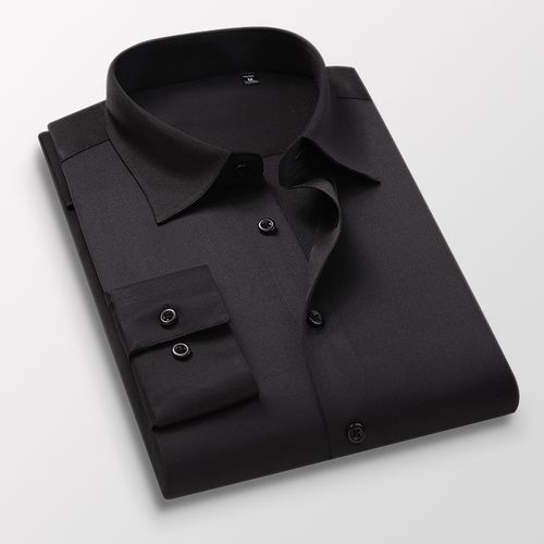 Men's Corporate Quality Black Long Sleeve Shirt