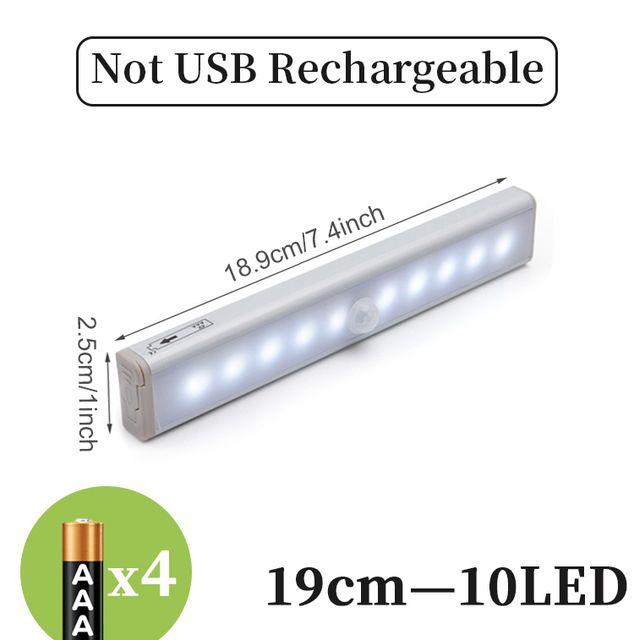 LED Night Motion Sensor Wireless USB Rechargeable 20 30 40