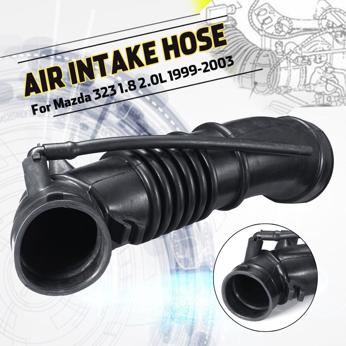 Air Intake Hose Pipe Tube For Mazda Premacy Laser 1.8L 2.0L FP47-13-220