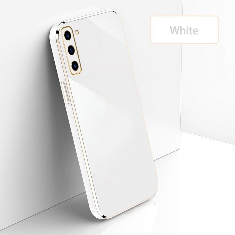 Ultra Thin Plating Phone Case for Samsung Galaxy S21 5G Lens Protection soft Phone Back Cover-White