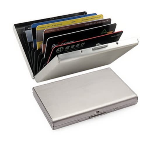 Stainless Steel Aluminum ATM Credit Card Holder - Silver