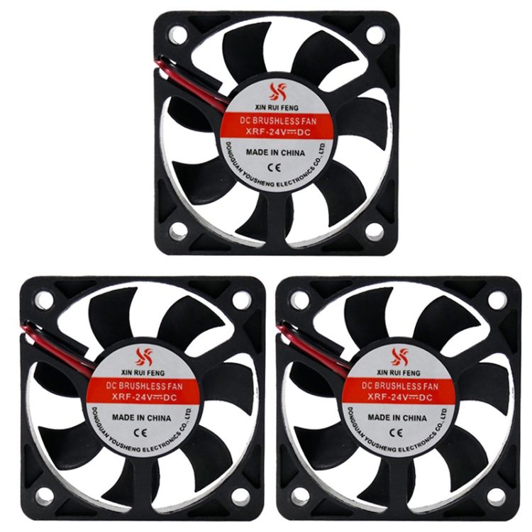 3pcs XIN RUI FENG 5V Ball Bearing 5cm Silent DC Cooling Fan