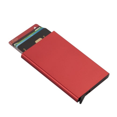 Bank Atm Credit Card Holder -Red