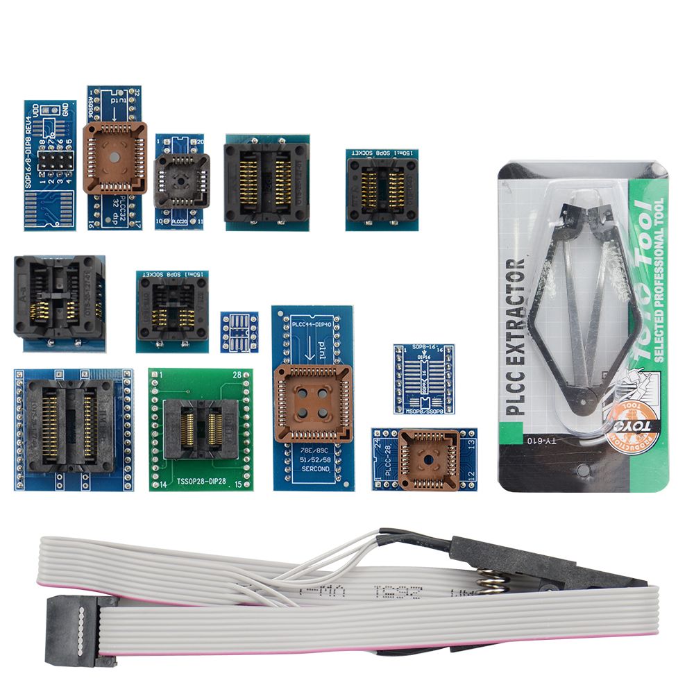 100%   8/13 PCS Socke For TL866II Plus T48 Programmer Minipro  Flash AVR PIC
