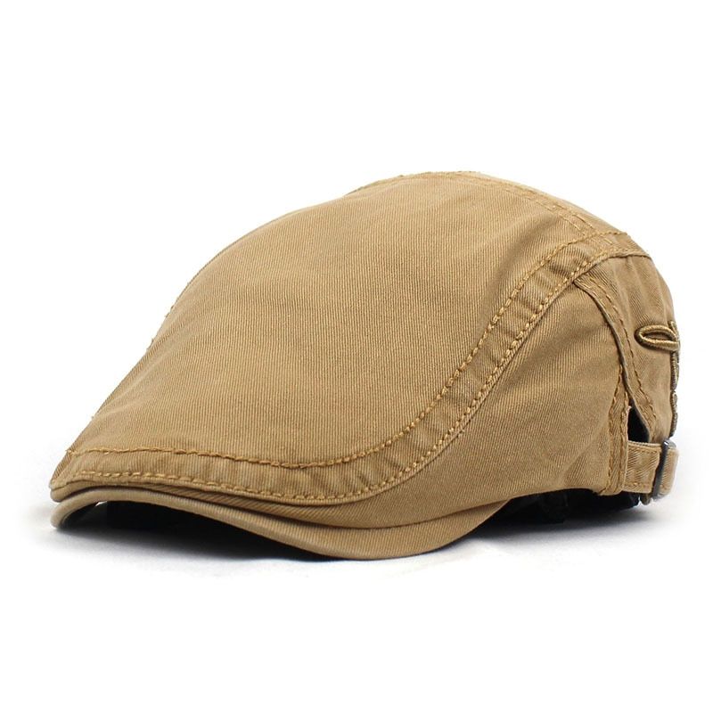Spring Summer Newsboy Caps Men Cotton Flat Peaked Women Painter Beret Hats