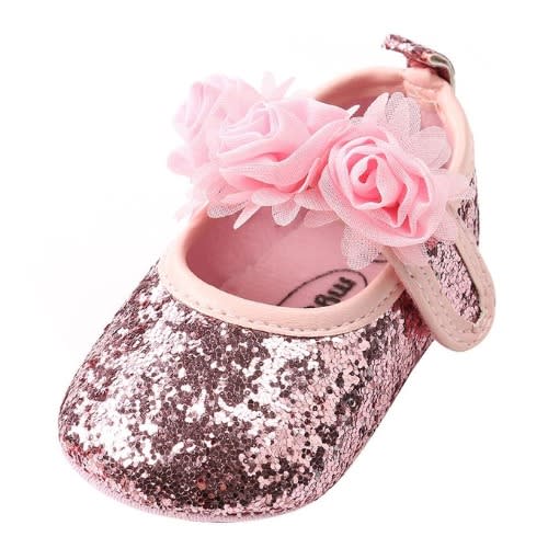 Fantynes Shoes For Baby Girl With Sequins - Pink