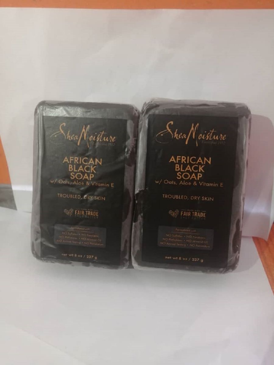 African Black Soap Bar- 8oz X 2pcs