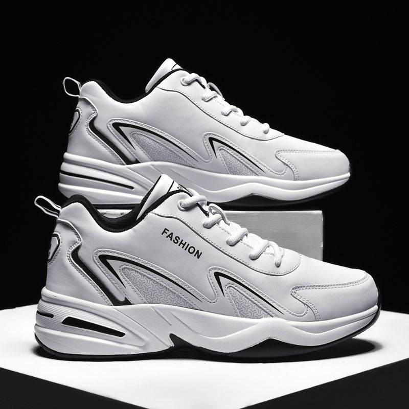 Ultra-Cool High-top Sneakers Shoes Men EUR Size 39-47 High Quality Anti-slippery Oxfords Outsole Sports Shoes Men Waterproof Platform Sneakers Professional Basket Shoes Outdoor Athletic Trainers Shoes White