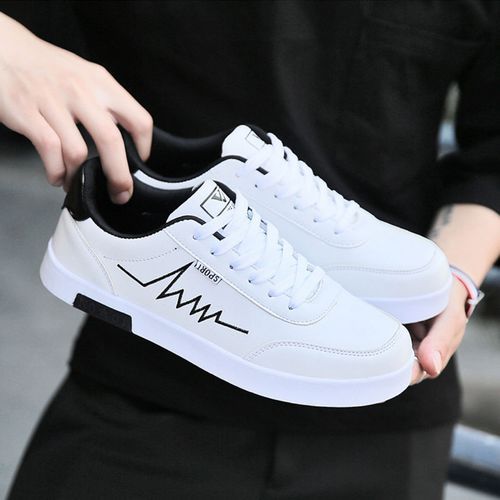 Men Shoes Fashion Sneakers Skate Shoes-White