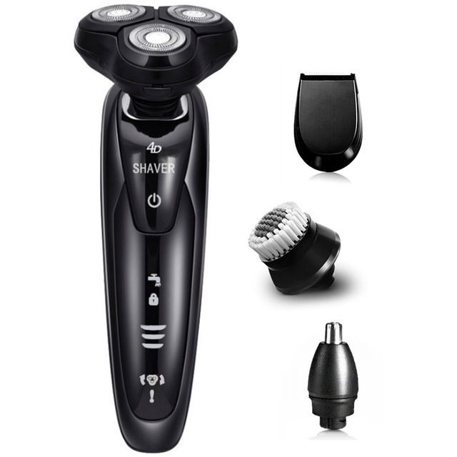 4D Rotary Male Electric Shaver Wet Dry Electric Razor