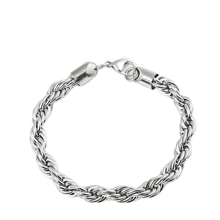 Thick Stainless Steel Bracelet Hand Chain For Men Male