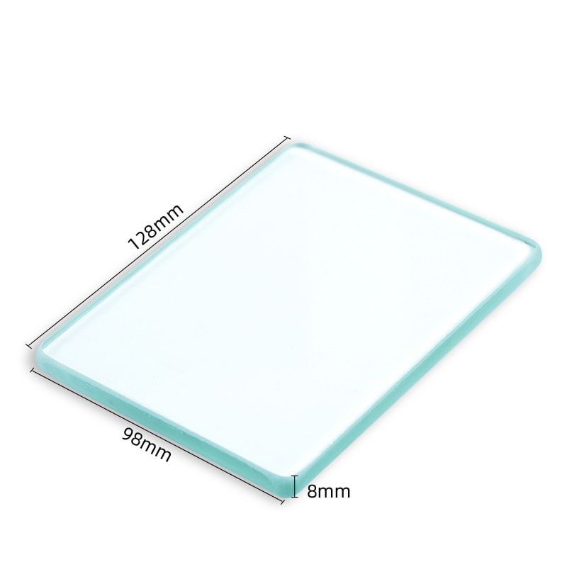 WUTA Leather Burnisher Craft Tools Clear Tempered GlSlicker For Burnishing Polishing Board Leather Finish Tokonole Gum Tool