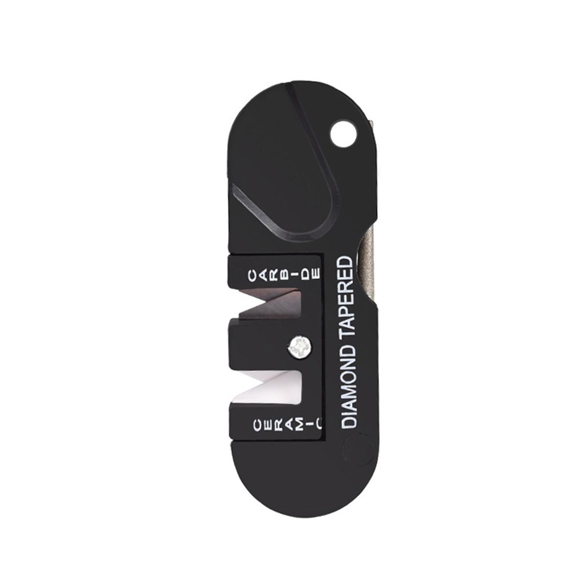 Premium Quality Abs Plastic Sharpener Set Diamond Pocket for Camping Black
