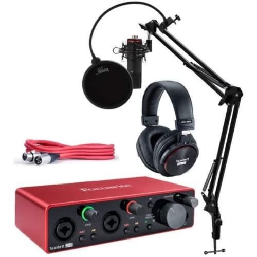 Scarlett 2i2 Studio 3rd Gen Usb Audio Interface Bundle - Shock Mount  & Filter