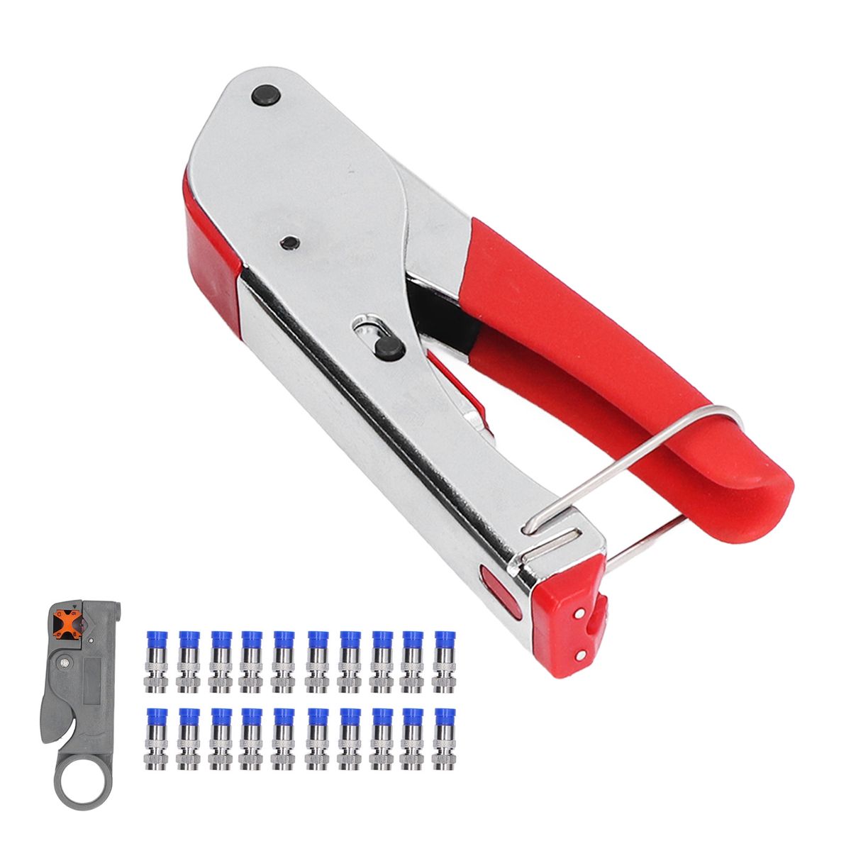 Crimping Pliers Coaxial Cable Wire Stripper Crimper