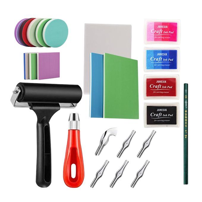 Rubber Stamp Making Kit Rubber Carving Blocks For Stamp  Option 2