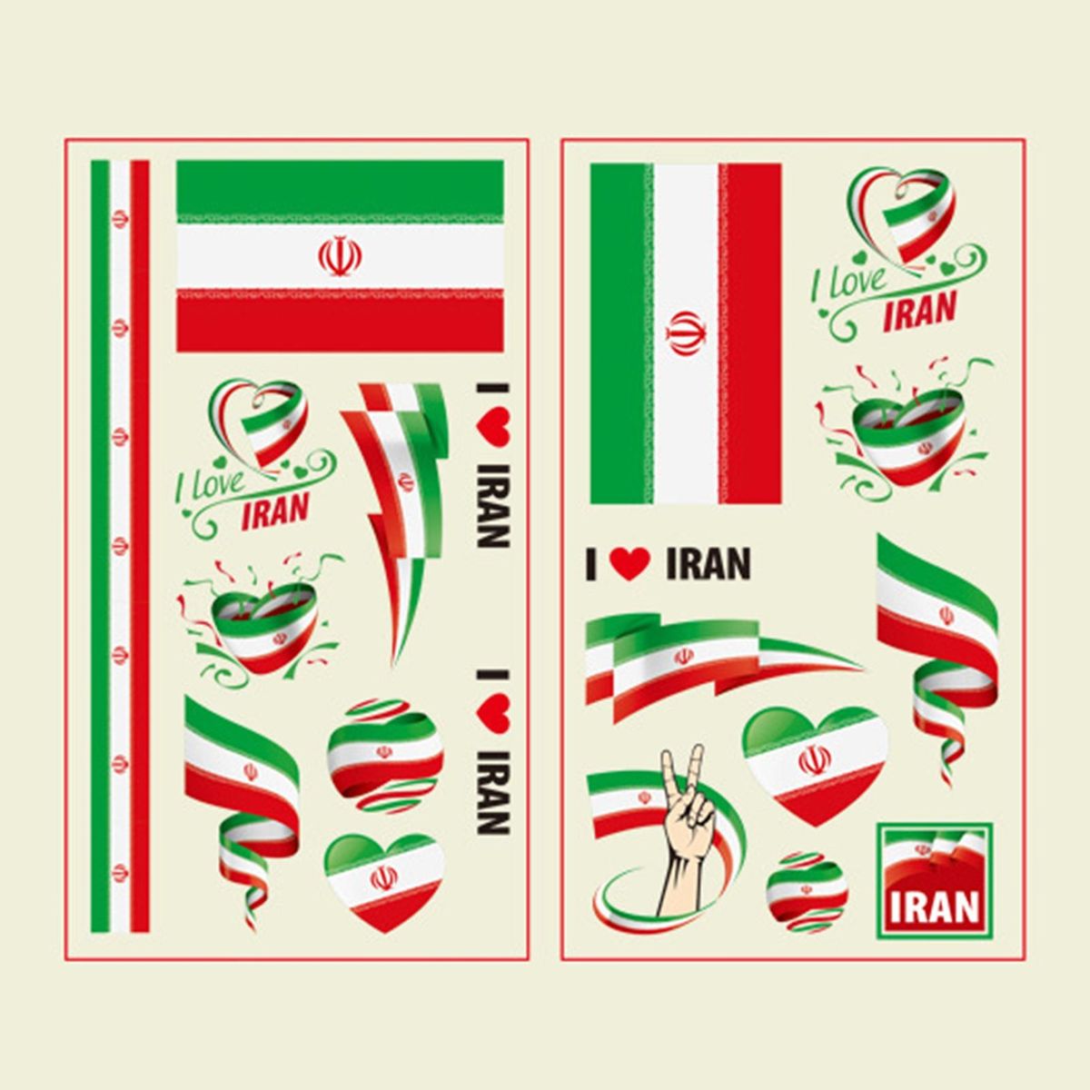 5Pcs Decorative Sticker World Cup Encourage Sticker Aldult Gifts Mix Color