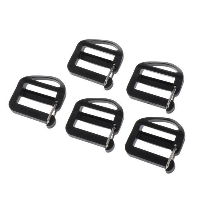 5x Ladder Lock Slider Backpack Straps Fastener For Clothing Belts 20mm