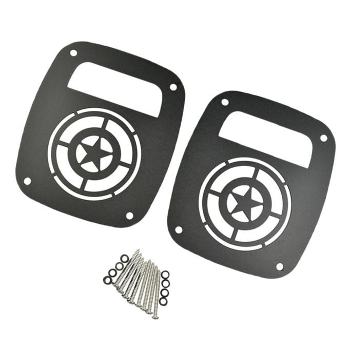 2Pcs Tail Light Cover Rear Lamp Protector Guard For Jeep Wrangler TJ