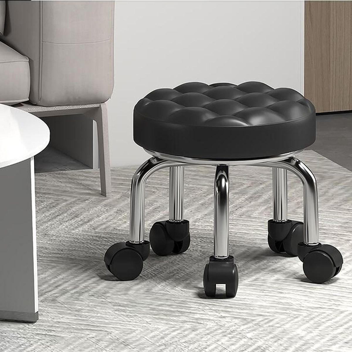 Round Stool Base Round Rolling Stool Base For Barber Shop
