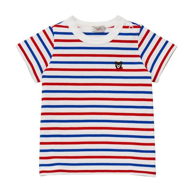 New Boys And Girls Baby Mk Classic Cotton Multi-Color Yarn-Dyed Color-Stripes Single Jerse