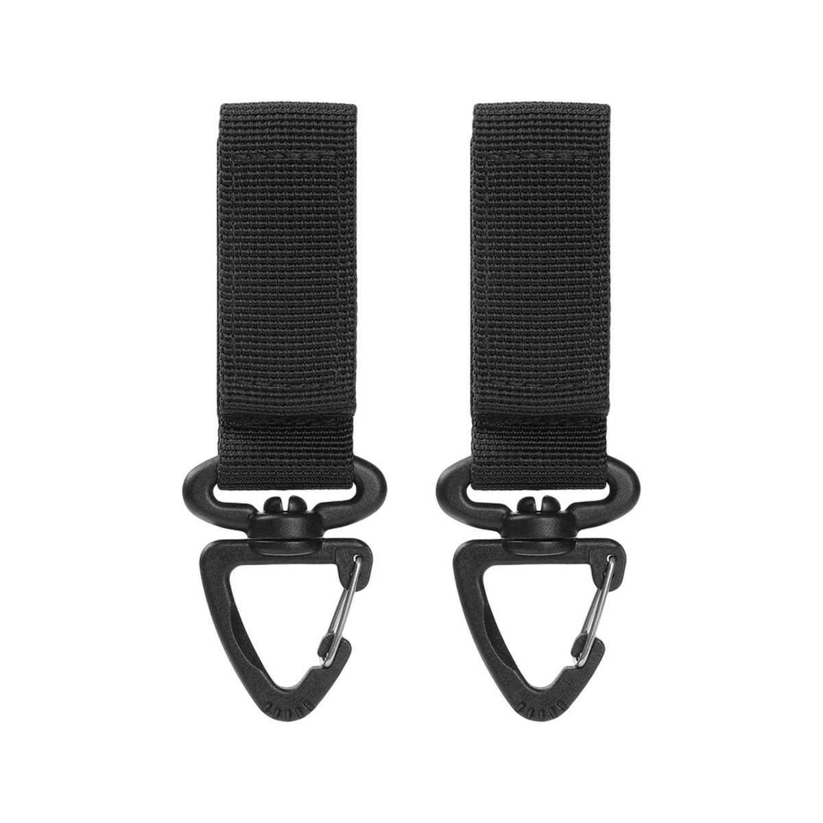 2Pcs Backpack Buckle Multifunctional Hiking Buckle Black