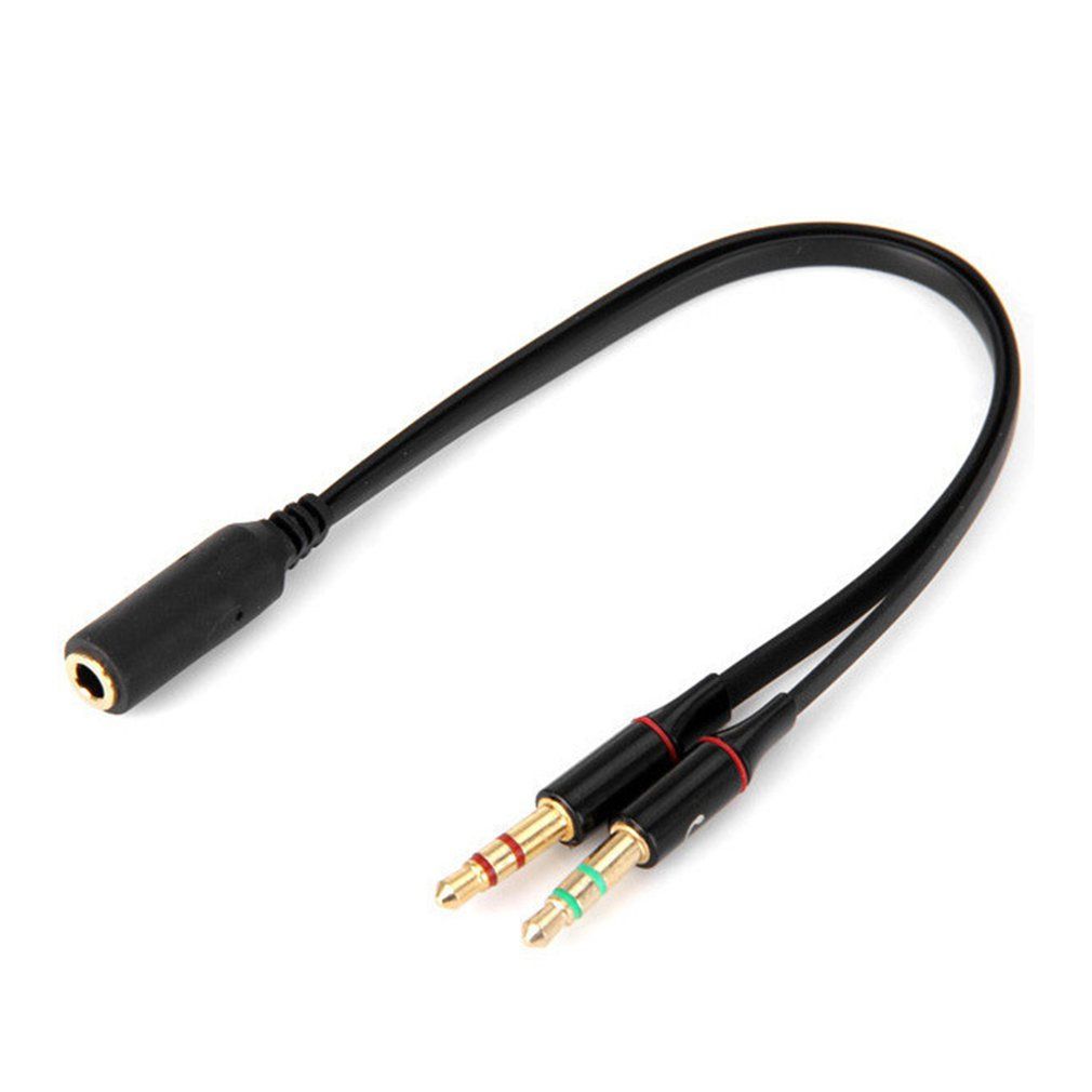 Earphone Microphone Splitter 3.5mm TPE Audio Splitter Adapte