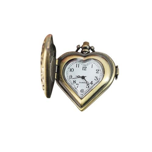Bronze Hollow Carved Pocket Watch Necklace Pocket Watch