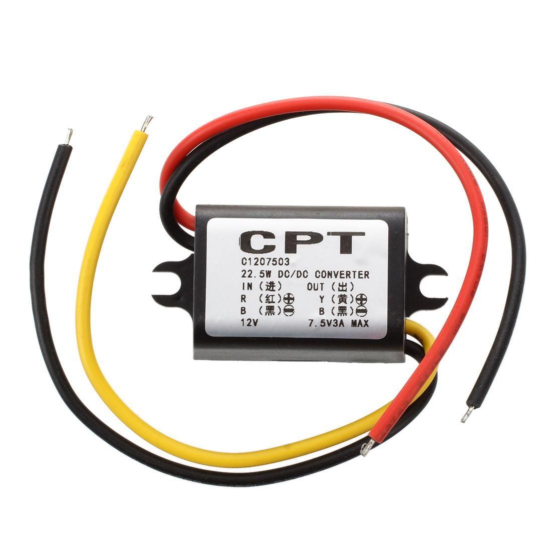 Waterproof voltage transformer converter with DC 12V auf current transformer 3 .7V 3A new