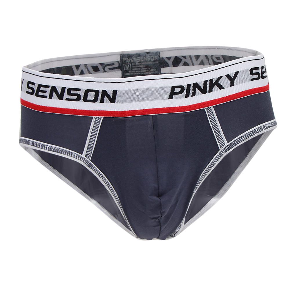 Mens Elastic Modal Briefs Underwear Panties Underpants M Gray M Gray