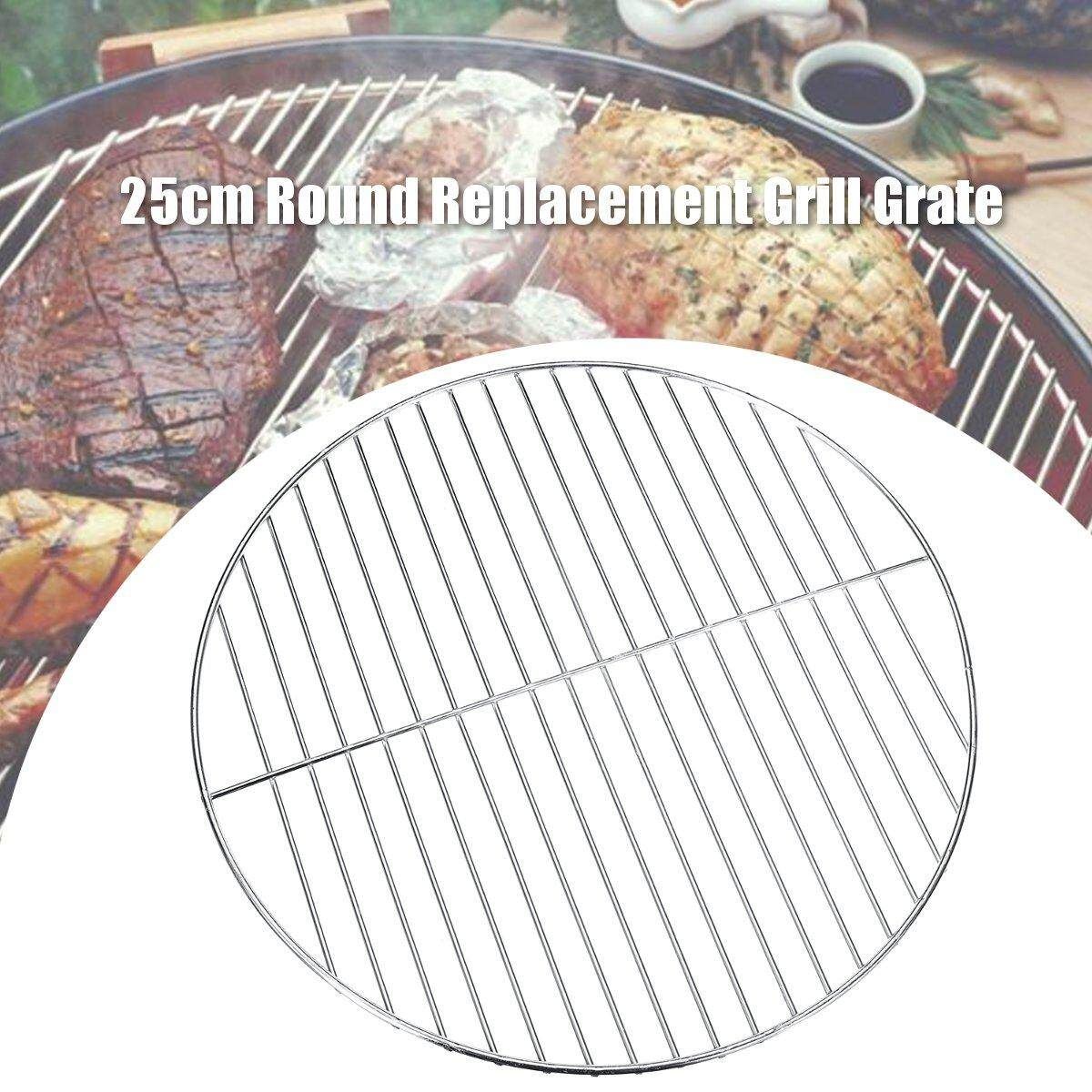 25cm Round Replacement Charcoal Grill Grate Metal Cooking Barbecue Mesh Frame