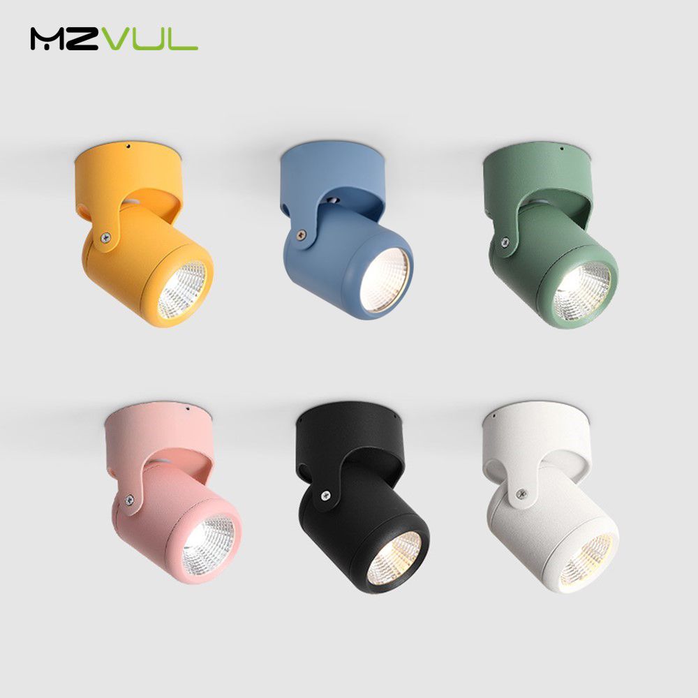 COB LED Downlight Surface Mounted Led Ceiling Lamp Colorful