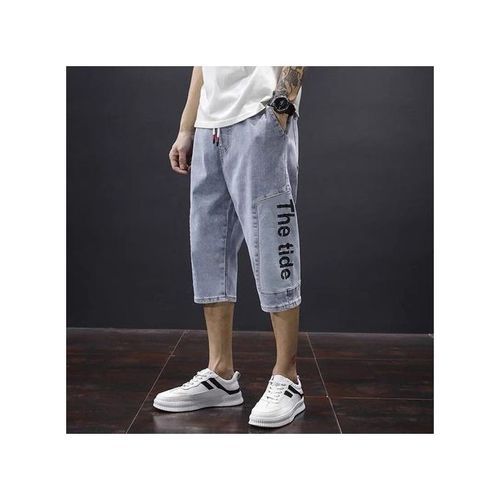 Men's Summer Thin Loose Straight Denim - Blue