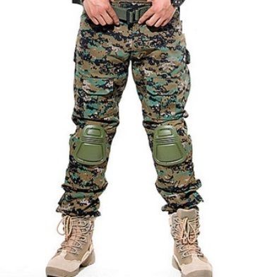 Military Tactical Pants With Knee Pad Woodland Pants_S