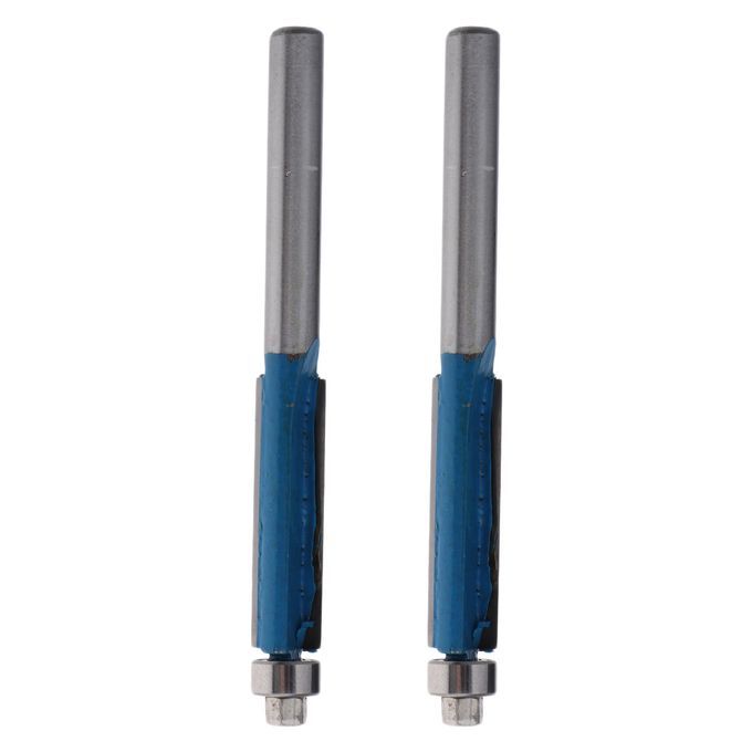 2 Lot Alloy Tipped 6mm Shank Flush Trim Router Bit Milling  Tool