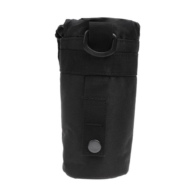 Outdoor  Water Bottle Pouch Holder Carrier Molle Kettle Black