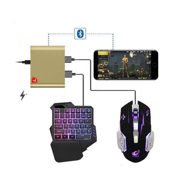 D6 Pubg Mobile Phone Game Keyboard Mouse Converter Adapter