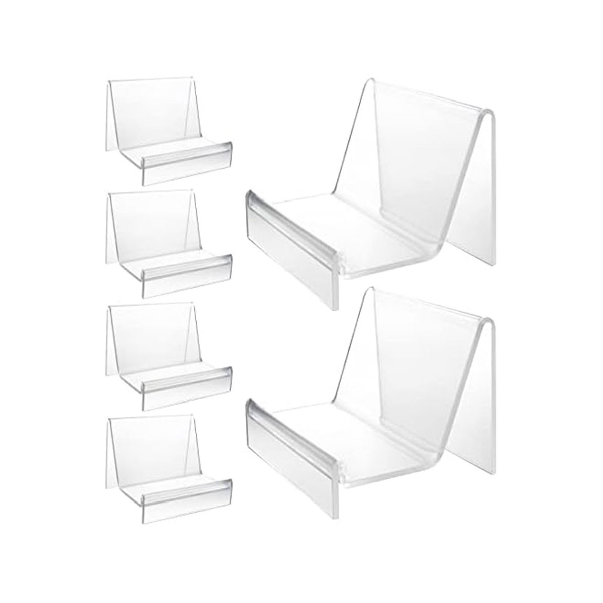 6 Pack Purse Display Stand Acrylic, Clear Acrylic Wallet