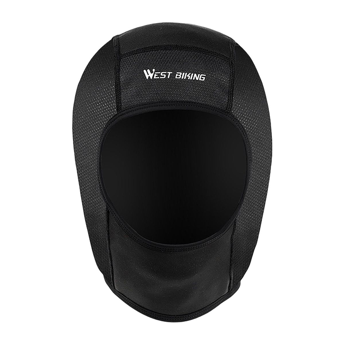 Cycling Face Cover Ear Protection Stretchy Motorcycle Liner Black