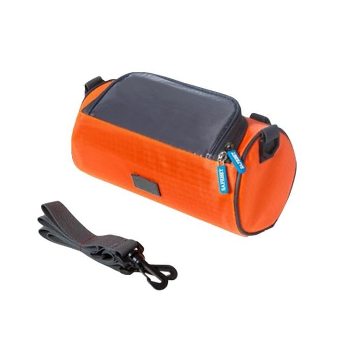 With Touch Screen Window Bicycle Bag Mobile Phone Bag Waterproof Oxford Cloth Orange