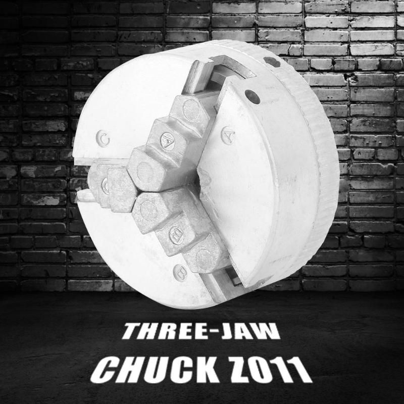 Z011 Zinc Alloy 3-Jaw Lathe Chuck Clamps Wood Drill Chucks
