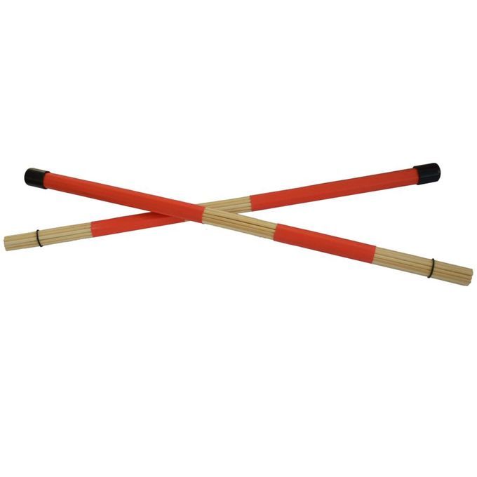 40cm Bamboo Rod Drum Brush Drum Sticks Drumsticks For Jazz Folk Red