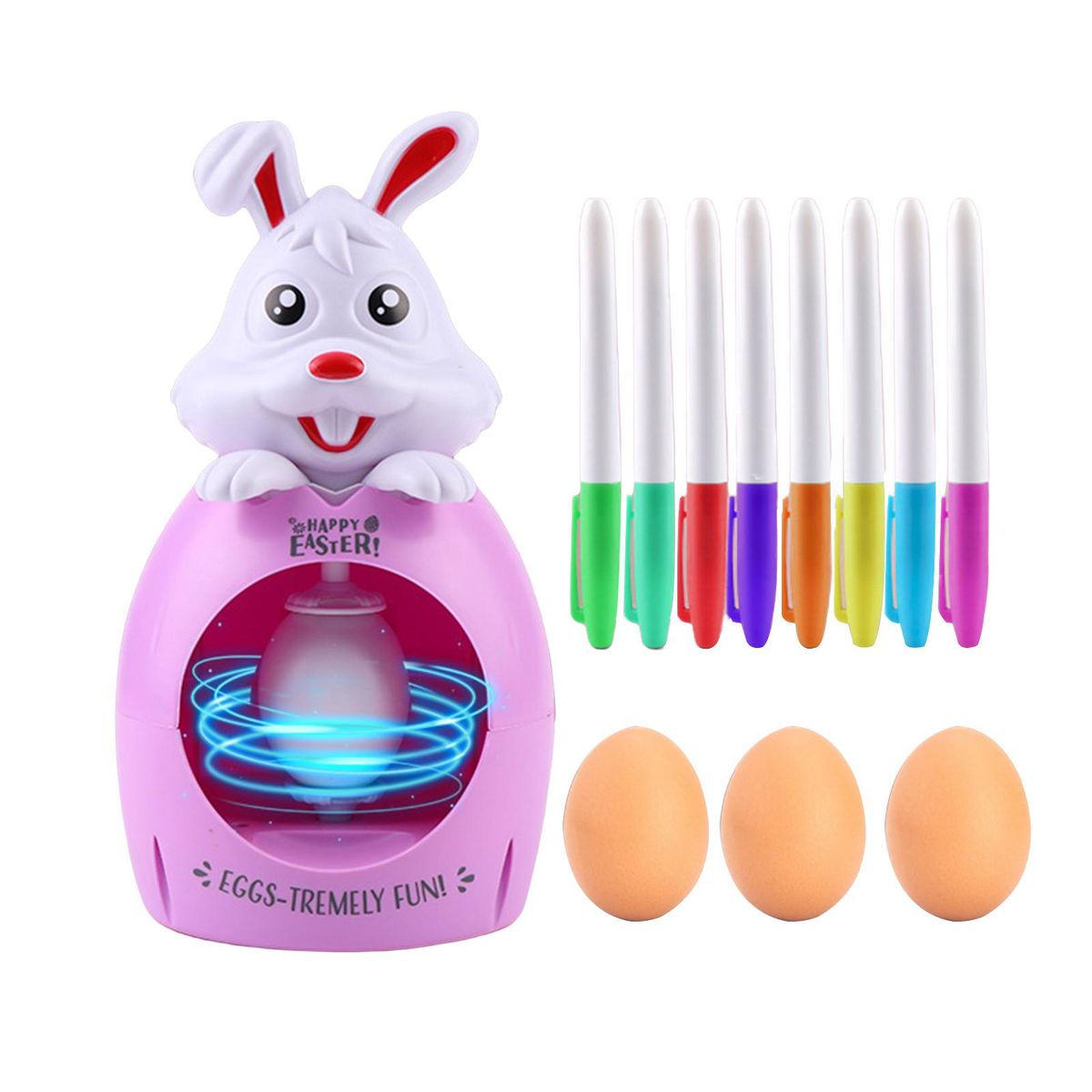 1 Set Toys Set Electric Easter Egg Machine Pink