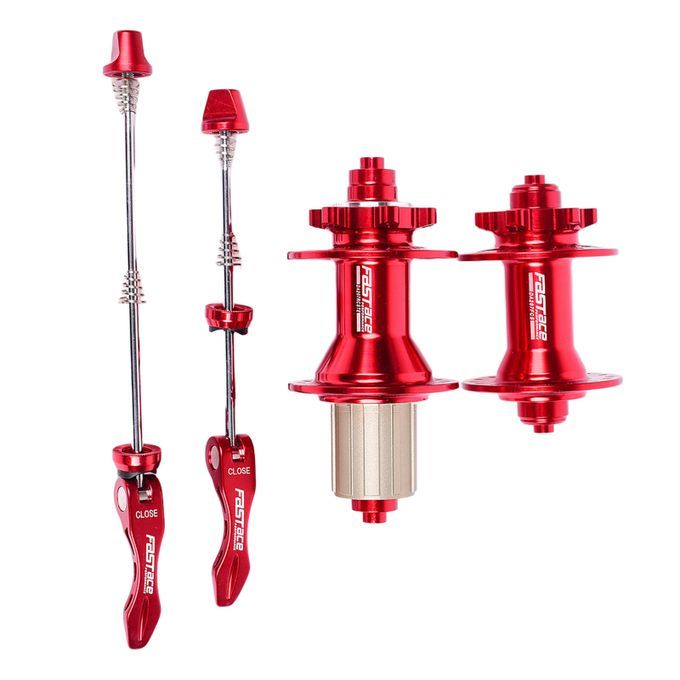 Bike Hub Sealed Bearing Front Rear Disc Brake Hubs 8-11 Speed Red