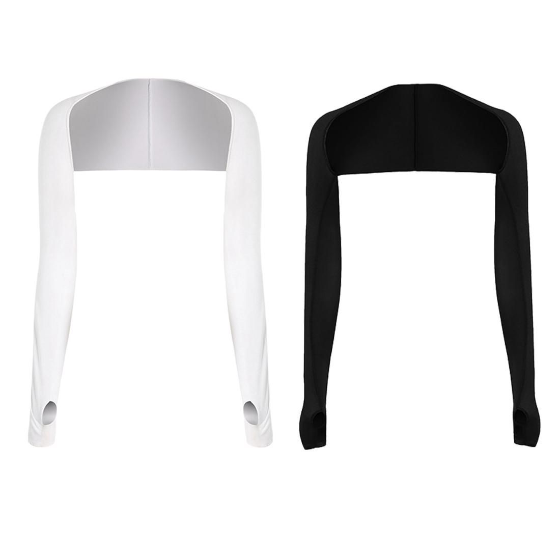 2Pcs Shawl Arm Sleeves Sun Protection Shawl with Hole for