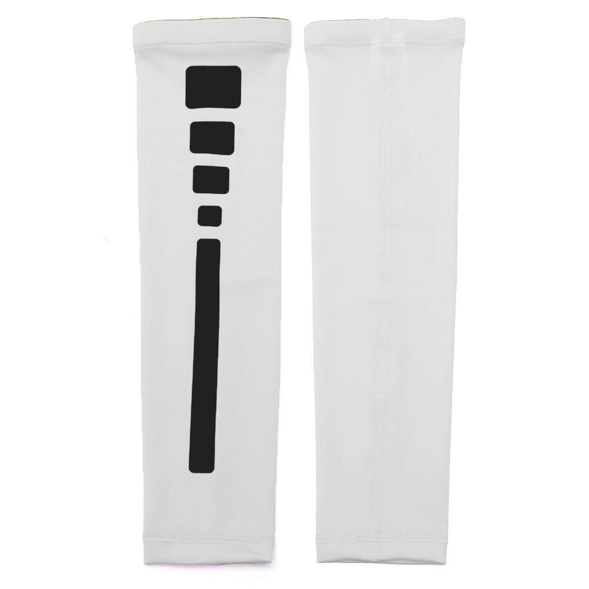 Sports Arm Sleeves Compression Anti-Slip Basketball Baseball Football Protetion White