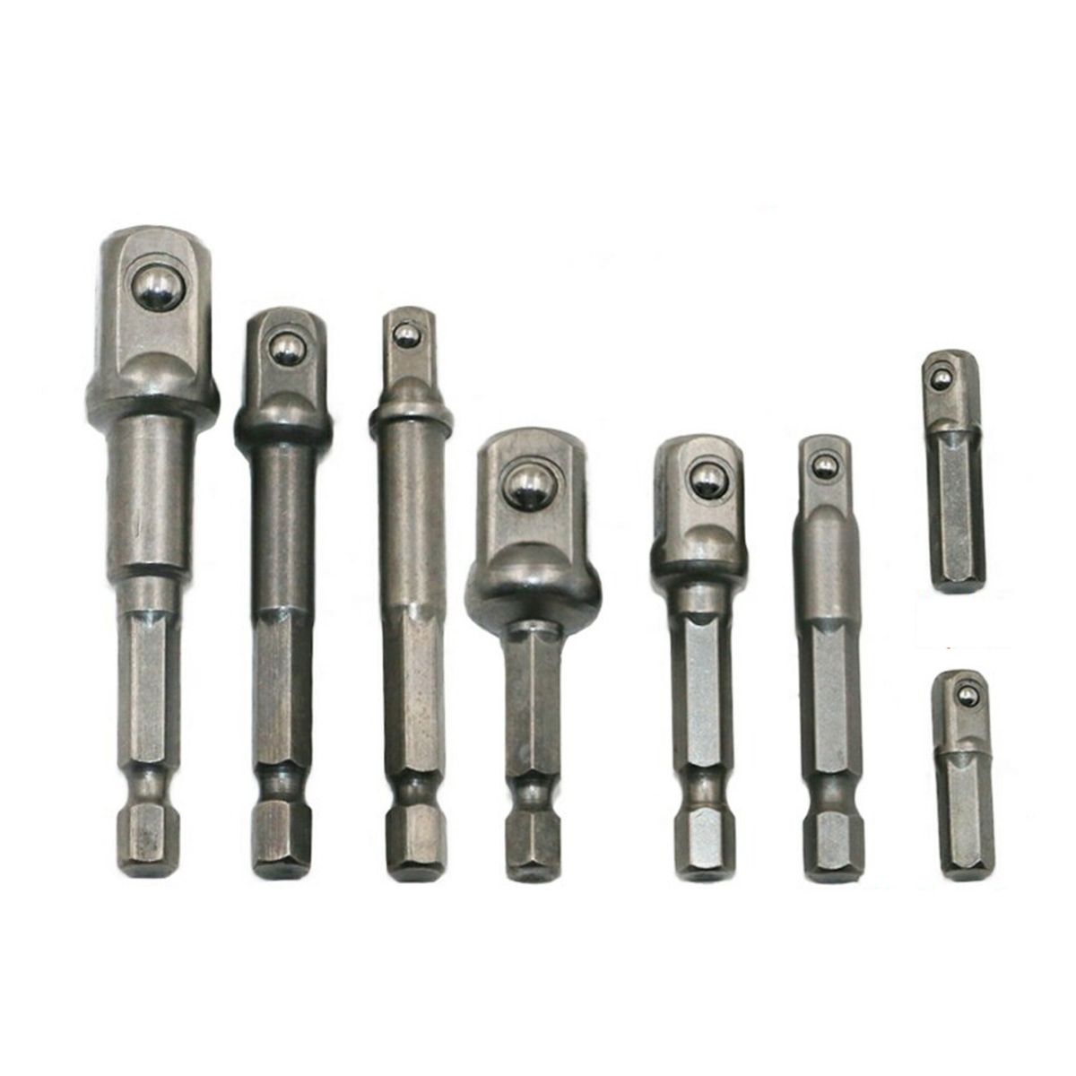 8 Pcs Socket Adapter Set Impact Driver Power Bits Extension